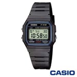 Casio Class Digital Watch with Resin Strap in Black Water Resistant F-91W