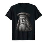 Leonardo da Vinci Portrait | Artist History Science Art T-Shirt