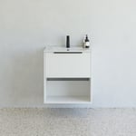 Dansani Mido+ Classic möbelpaket, 61x44 cm, randig matt vit