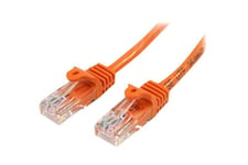 StarTech.com 1m Orange Cat5e / Cat 5 Snagless Patch Cable - patchkabel - 1 m - orange