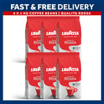 6 X 1kg Lavazza Qualita Rossa Coffee Beans Free Uk Delivery