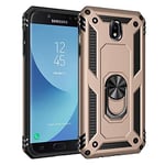 SWMGO® Firmness Smartphone Case with Ring for Samsung Galaxy J7 2017/Samsung Galaxy J7 Pro(Gold)