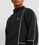 Fred Perry Piped Shell Jacket in Black Medium BNWT RRP £150 Casuals Terraces
