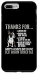 Coque pour iPhone 7 Plus/8 Plus Happy Father's Day To The Best Boston Terrier Dad