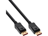 Inline Bulkpaket Med 20 Displayport 1.4-Kablar - Svart - Guldpläterade Kontakter - 5M (B-15305)