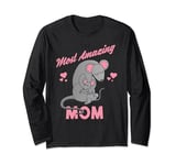 The Most Amazing Mom in The World Funny Mothers Day Mom Mama Long Sleeve T-Shirt