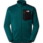 The North Face Mens Crest Full Zip (Svart (DEEP NORI/TNF BLACK) Large)