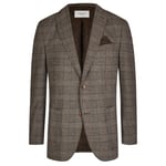 Carl Gross Men's Jacket Talis Braun Grey Checked 02.003S3 127482 71