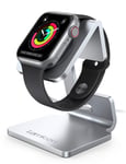 Lamicall Stand for Apple Watch - Desk iWatch Stand Holder Charging Dock Station Designed for Apple Watch Series SE, iWatch Series 7, 6, 5, 4, 3, 2, 1, iWatch 44mm / 42mm / 40mm / 38mm - Silver