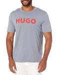 Hugo Boss Men's Print Logo Short Sleeve T-Shirt, Dolphin Blue, S