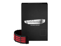 CableMod C-Series PRO RM Black Label, RMi & RMx - Strømkabelsett - svart, rød