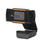 LYCANDER HD Webcam - avec Microphone Intégré, Câble USB, Hauteur Ajustable, Résolution 720p HD