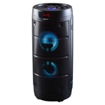 Barrel Speaker Portable Rechargeable Bluetooth 100W 360 Sound Black