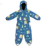 Småfolk Vinteroverall Polar Bears Solid Blue | Blå | 4-5 years