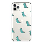 Mobile Phone Cases/Covers, For iPhone 11 Pro Max Lucency Painted TPU Protective (Color : Mini dinosaur)
