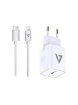V7 20W USB-C PD Wall Charger Bundle for Lightning