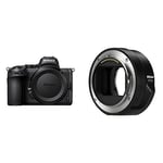 Nikon Z5 Body Mirrorless Camera (273-point Hybrid AF, 5-axis in-body optical image stabilisation, 4K movies, Dual card slots), VOA040AE & FTZ II - Adapter for F-Mount lenses on Z-Mount cameras