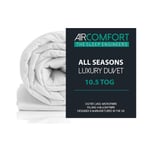 AirComfort Luxurious Bedding 10.5 Tog Deep Sleep Duvet Single Size - All Season Ultra Snuggle Microfibre Filled with Hypoallergenic Hollowfibre Duvet