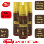 3 Pack Leave In Spray Heat Defence With Moroccan Argan Oil Extract 150ml