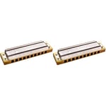 Hohner M200506 x Marine Band Deluxe in F Key & Marine Band Deluxe Harmonica M200503 x D