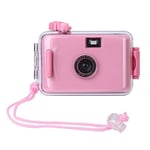 Qazwsxedc For you Lzw SUC4 5m Waterproof Retro Film Camera Mini Point-and-shoot Camera for Children (Black) XY (Color : Pink)