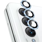 Hat Prince Samsung Galaxy Z Fold 5 Linsskydd i glas & aluminium, blå