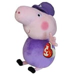OFFICIAL TY BEANIE BOO BABIES PEPPA PIG GRANDPA PIG PLUSH SOFT TOY NEW WITH TAGS