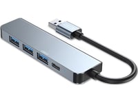 Adapter Usb Tech-Protect Tech-Protect V0-Hub Adapter 5In1 Grey