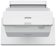 Epson EB-760W, 4100 ANSI lumen, 1280x800 WXGA, 27~37dB, 3xHDMI, LAN/WiFi 5, inbyggd högtalare, Ultra Short-throw