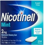 Nicotinell Mint 2mg Nicotine Gum 204 Pieces - Stop Smoking Aid New