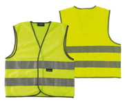 Wowow signal vest Neon  farge med refleks - Størrelse Large