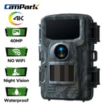 Campark 40MP Trail Camera 4K Hunting Wildlife Game Spy Cam PIR Night Vision UK