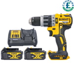 Dewalt DCD796 18V Brushless Compact Combi Drill With 2 x 4Ah Batteries & Charger
