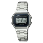 Vintage retro unisex klocka i silver med silverarmband från Q&amp;Q tillverkad av Citizen M173J001Y