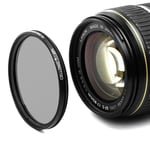 Filtre Polarisant CPL pour Sony 35mm F1.4, 50mm F2,8, 75-300mm F4.5-5.6, DT 18-55mm F3,5-5,6, DT 55-200mm, FE 28-70mm F3.5-5.6, Vario-Tessar 16-70mm,