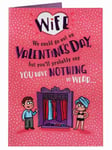 Nothing To Wear Humour Funny Valentine's Day Card - Wife