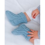 Dream in Blue Socks by DROPS Design - Baby Sokker Strikkeoppskrift str - 3/4 år