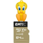 Pack Support de Stockage Rapide et Performant : Clé USB - 2.0 - Série Licence - Hanna Barbera - 16 Go + Carte MicroSD - Gamme Speedin - 64 GB