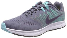 Nike Damen Zoom Span 2, Women’s Running Shoes, Grey Light Carbon Dark Raisin Aurora, 4 UK (37.5 EU)