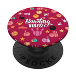 Bowling Vibes Strike Pins and Ball Pattern Girls or Women PopSockets Swappable PopGrip
