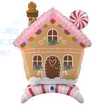 Söt Pepparkakshus Folieballong
