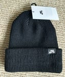 NIKE SB Soft Knit Black BEANIE HAT Toque Skateboarding UNISEX Mens Womens DJ6044