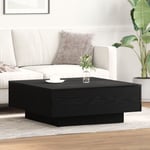 Kaffebord Svart Ek 80x80x31 cm Konstruerat Trä