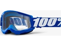100% Skyddsglasögon 100% Strata 2 Blue (Transparent Antireflexlins, Lt 88%-92%) (Ny)