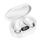 Casque d'écoute à affichage numérique à réduction de bruit True wireless Bluetooth sports pour APPLE, blanc / 1 pièce