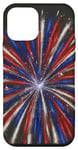 Coque pour iPhone 12 mini 4 juillet rouge, blanc et bleu feu d'artifice Boom Independence Day