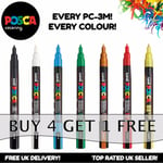 Uni Posca Pc-3m Paint Marker Pens - Fine - Every Colour - Buy 4 Pay For 3
