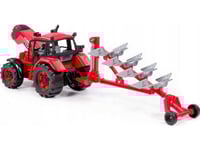 Polesie 91338 Belarus Traktor Med Plog