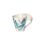 Villeroy & Boch NewWave Café Coffee Mug Morpho Cypris, 300 ml, Height: 11 cm, Premium Porcelain, Blue