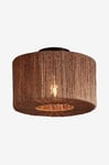 Good&Mojo - Taklampa rund/rak Iguazu 30x16 cm - Natur